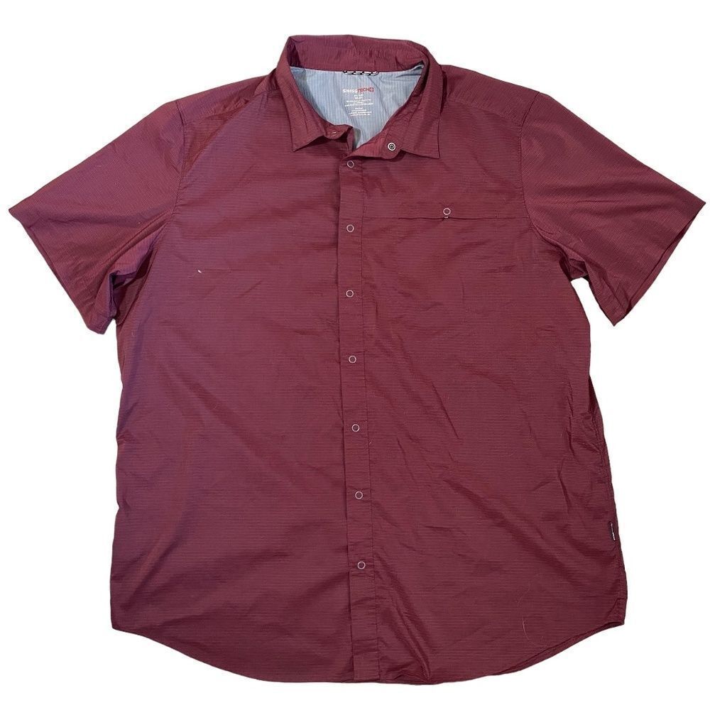 Swiss Tech mens snap down outdoor shirt